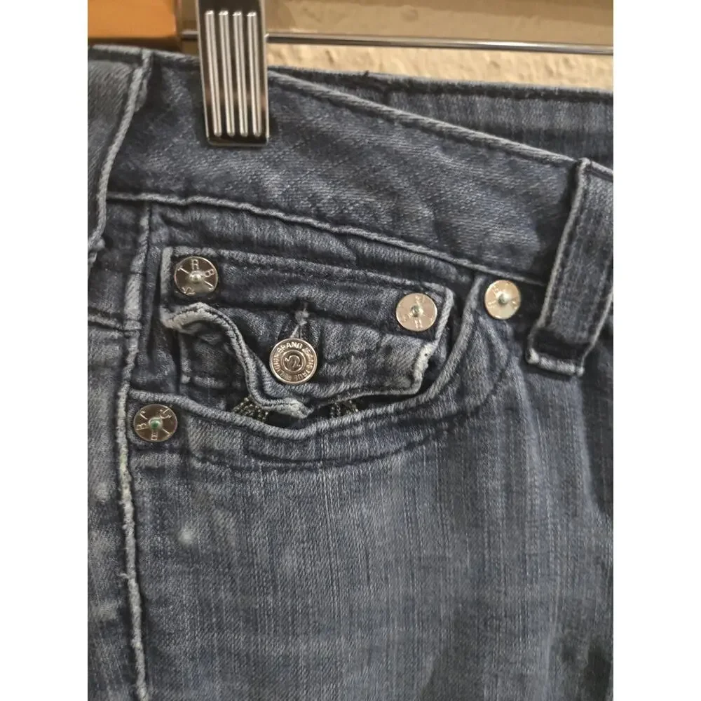 True Religion Women Skinny Denim Jeans, Flap Pockets, Size 27 - Picture 3 of 8